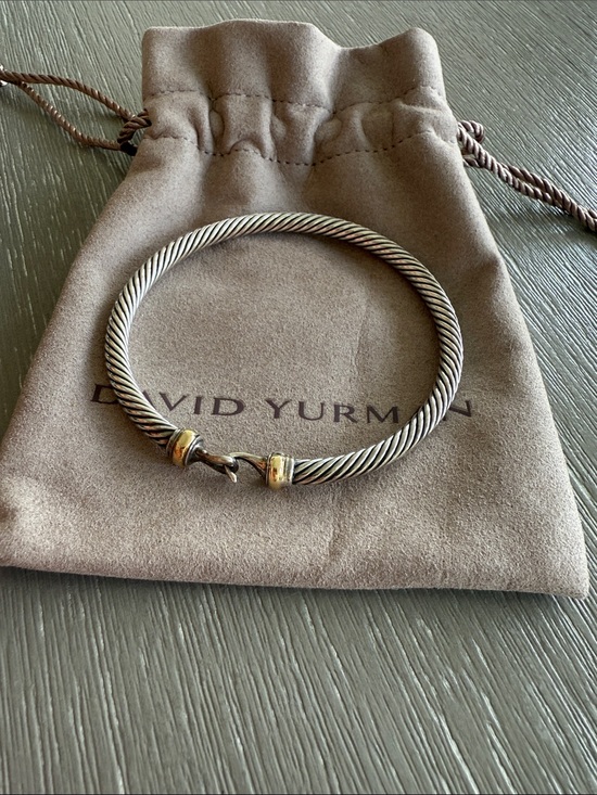 David Yurman Jewelry - David Yurman Buckle Classic Cable Bracelet 4mm